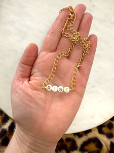 "RISE" Political Activist Necklace